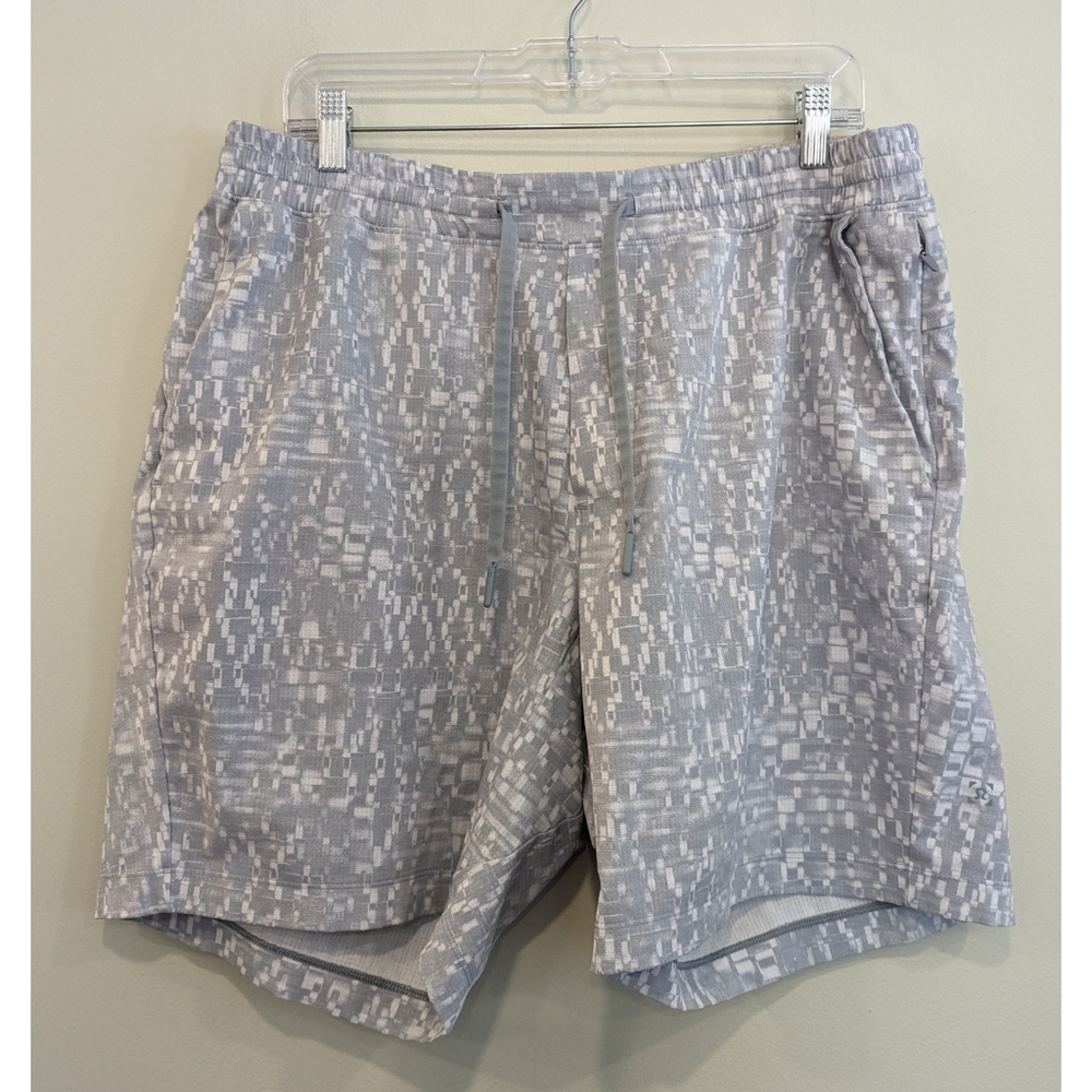 Lululemon Bowline Short 8" Mesh in Super Structure Blue Cast Multi Size XL